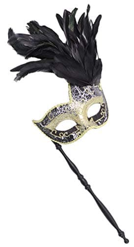 Awlsyj Women's Feather Masquerade Mask