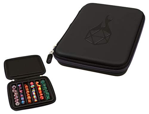 Forged Dice Co. Dice Storage Case with Removable Tray - Holds 42 Metal or Plastic Dice - Works with DnD and Dungeons & Dragons