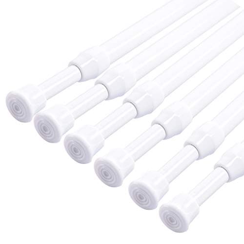 Adjustable Tension Curtain Rod for Windows, Cabinets, Blinds, Closets, Bedrooms, Kitchens, and Bathrooms