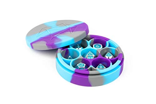 FanRoll Silicone Dice Case: Purple/Gray/Light Blue, Dungeons and Dragons Accessories