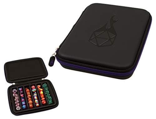 Forged Dice Co. Dice Storage Case with Removable Tray - Holds 42 Metal or Plastic Dice - Works with DnD and Dungeons & Dragons