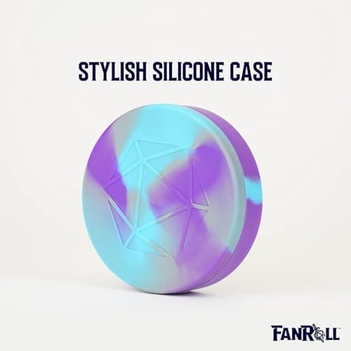 FanRoll Silicone Dice Case: Purple/Gray/Light Blue, Dungeons and Dragons Accessories