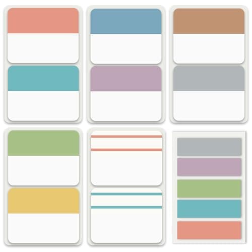 ELII Writable and Repositionable Colored Book Tabs (Pastel)