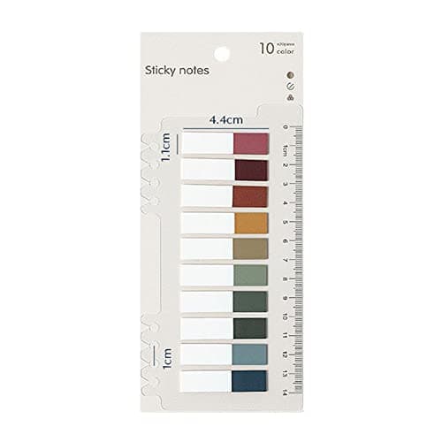 Morandi Sticky Note Tabs, Colored Book Markers for Annotating and Categorizing