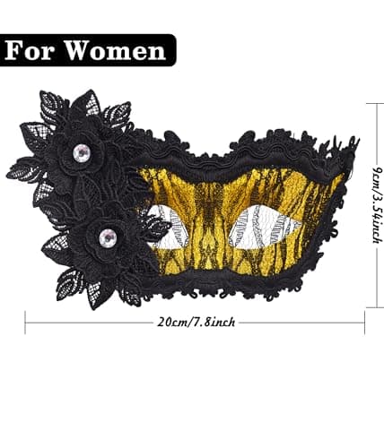 Couple Masquerade Masks Set