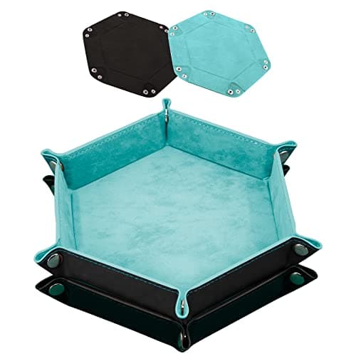 SIQUK 2 Pieces Dice Tray for Dice Games