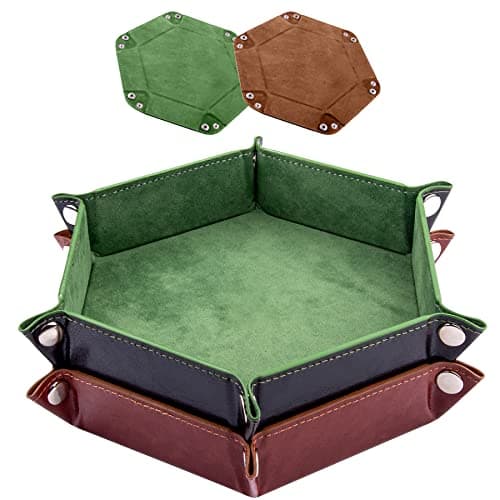 SIQUK 2 Pieces Dice Tray for Dice Games