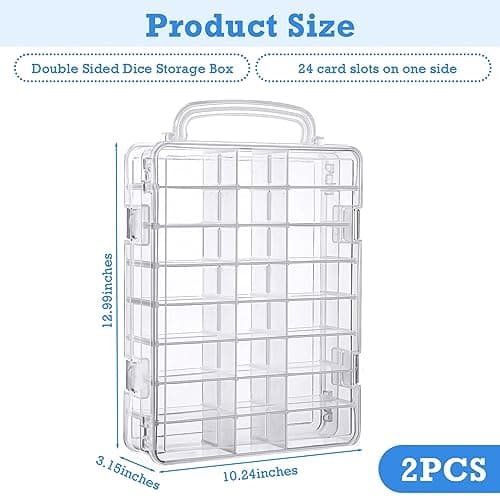 Aoriher 2 Pack Dice Storage Case for DND Dice, up to 830 Dices