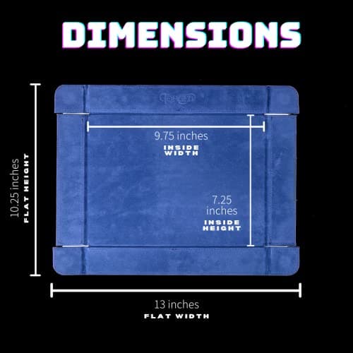 Forged Dice Co. 9.5 Inch Magnetic Folding Dice Tray - Portable Dice Tray for DND or D&D
