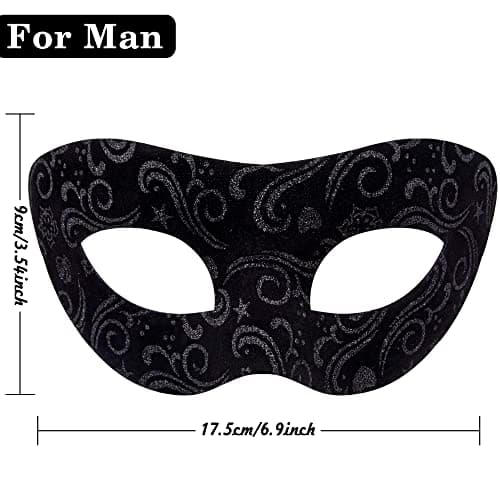 Couple Masquerade Masks for Halloween and Mardi Gras