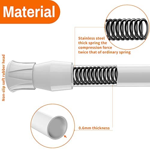 Adjustable Spring Curtain Rods for Kitchen, Bathroom, Wardrobe, and More