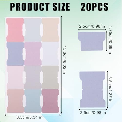 Premium Sticky Tabs and Notes for Planners (Morandi)