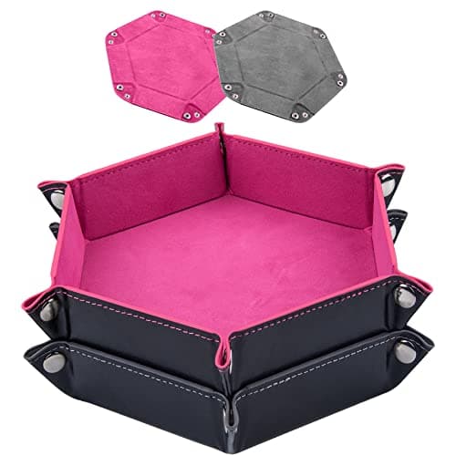 SIQUK 2 Pieces Dice Tray for Dice Games