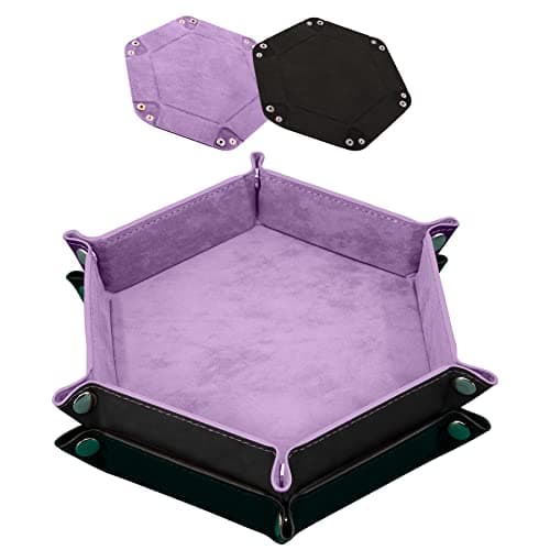 SIQUK 2 Pieces Dice Tray for Dice Games