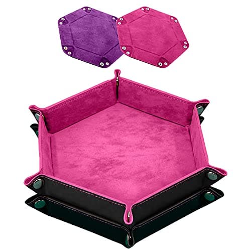 SIQUK 2 Pieces Dice Tray for Dice Games