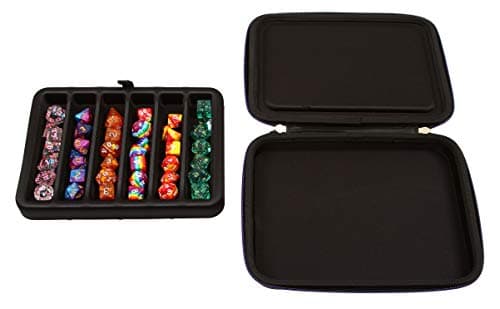 Forged Dice Co. Dice Storage Case with Removable Tray - Holds 42 Metal or Plastic Dice - Works with DnD and Dungeons & Dragons