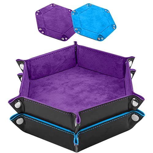 SIQUK 2 Pieces Dice Tray for Dice Games