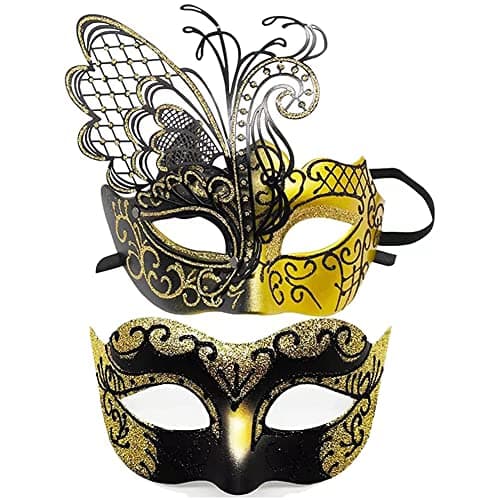 Couples Venetian Masquerade Masks for Carnivals and Halloween