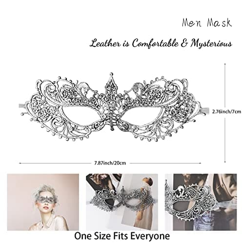 FunMular Women's & Couples Lace Masquerade Masks for Carnival & Halloween