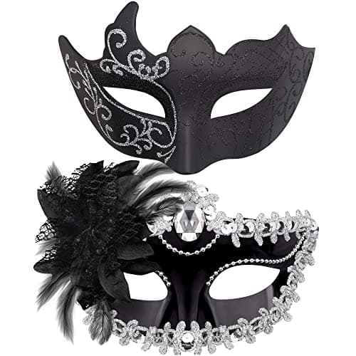Couple Masquerade Masks Set