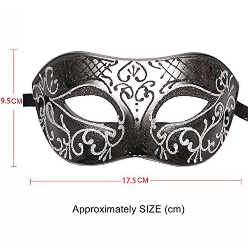 Couple Masquerade Metal Masks for Halloween and Mardi Gras