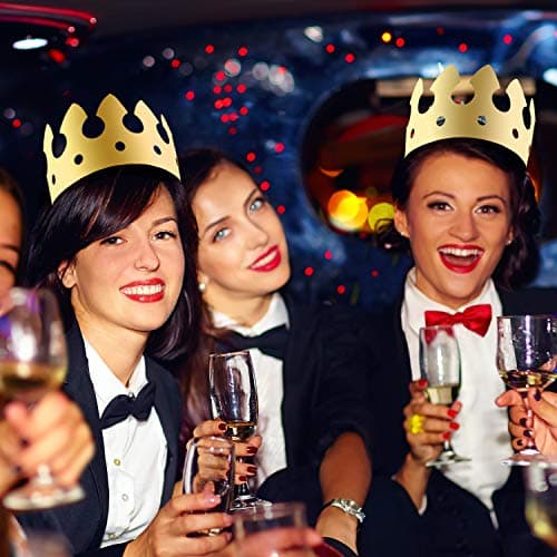 Gold Paper Party Crowns for Kids and Adults