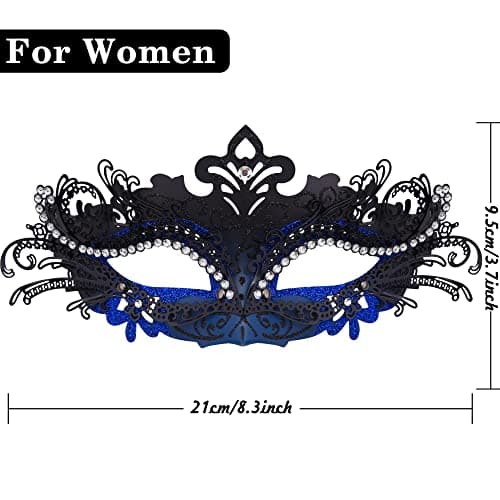Couples Masquerade Metal Venetian Masks