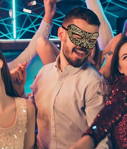 Couple Masquerade Masks Set