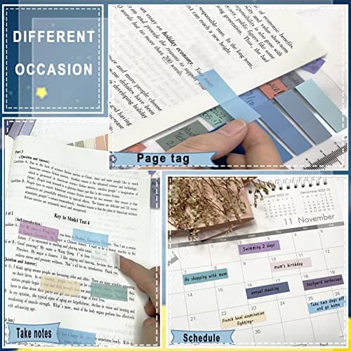 Sticky Tab Book Supplies for Annotation - 40 Colors, 800 Pieces