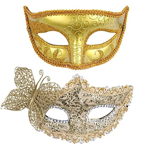 Couple Masquerade Masks Set