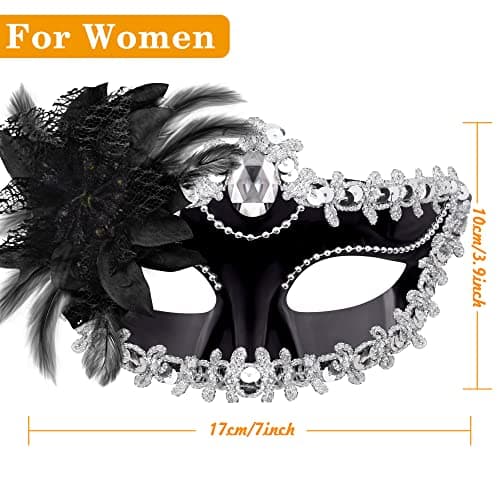 Couple Masquerade Masks Set