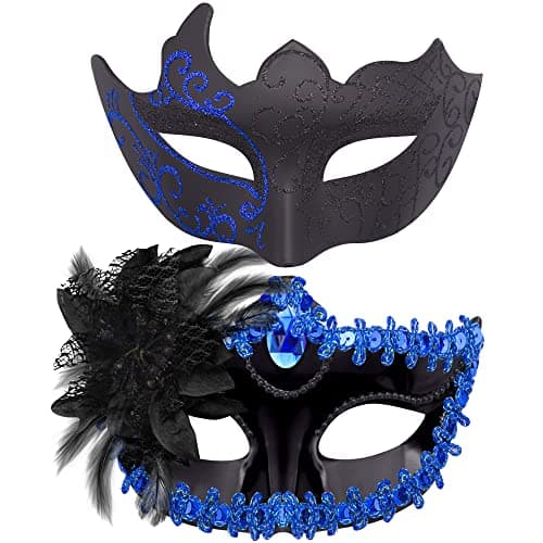 Couple Masquerade Masks Set