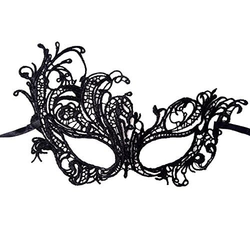Honbay 2PCS Mysterious Lace Masks for Masquerade Events