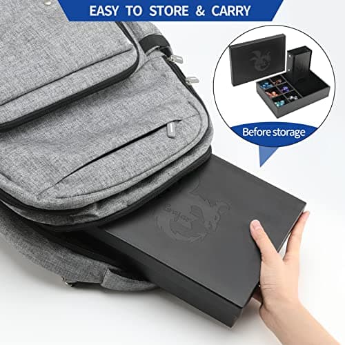 Compact 3-in-1 DND Dice Tray and Tower with Storage