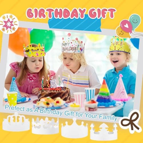 Princess Prince Birthday Party Crowns