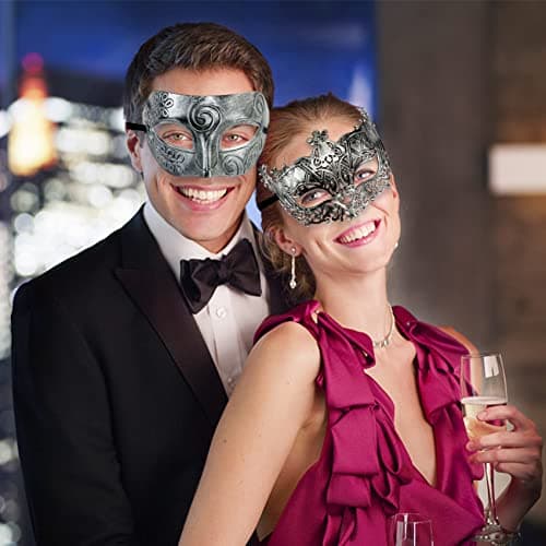 Lusy DM Vintage Antique Masquerade Masks 40 Pieces for Cosplay Carnivals Halloween