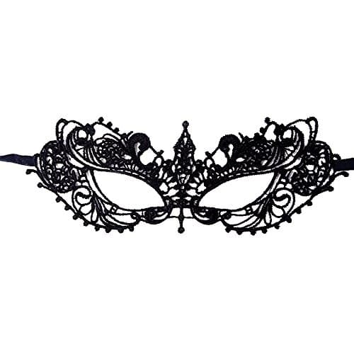 Honbay 2PCS Mysterious Lace Masks for Masquerade Events
