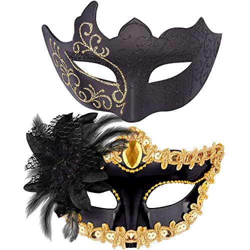 Couple Masquerade Masks Set