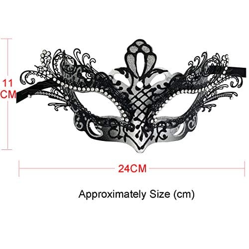 Couple Masquerade Metal Masks for Halloween and Mardi Gras