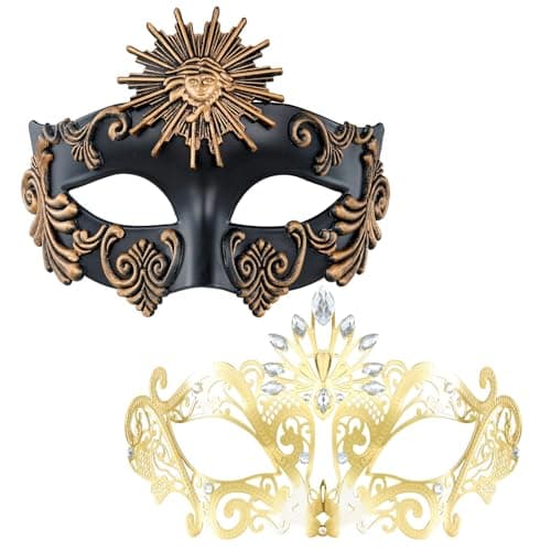 MYSEUNI 2024 NEW Masquerade Masks for Couples