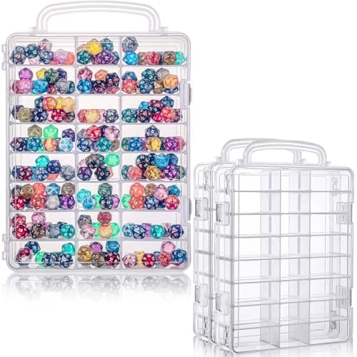 Aoriher 2 Pack Dice Storage Case for DND Dice, up to 830 Dices