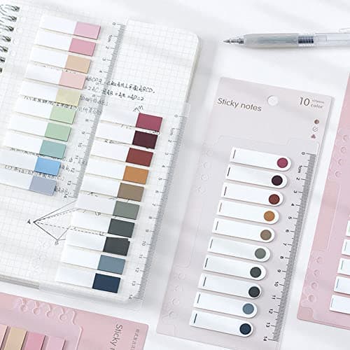 Morandi Sticky Note Tabs, Colored Book Markers for Annotating and Categorizing