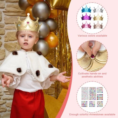 Foam Princess Crowns and Tiaras for Birthday Party Favors