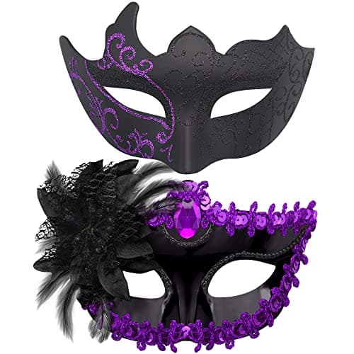 Couple Masquerade Masks Set