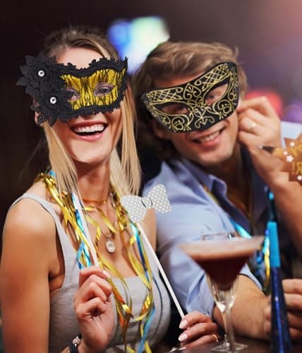 Couple Masquerade Masks Set