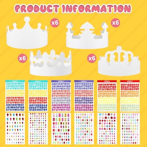 Princess Prince Birthday Party Crowns