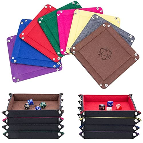 KISLANE Folding Hexagon Dice Tray for DND, RPG, MTG and Other Board Games