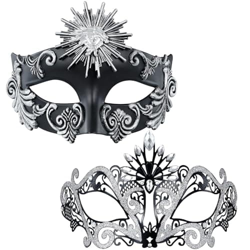 MYSEUNI 2024 NEW Masquerade Masks for Couples