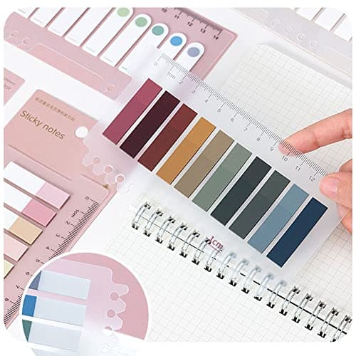 Morandi Sticky Note Tabs, Colored Book Markers for Annotating and Categorizing