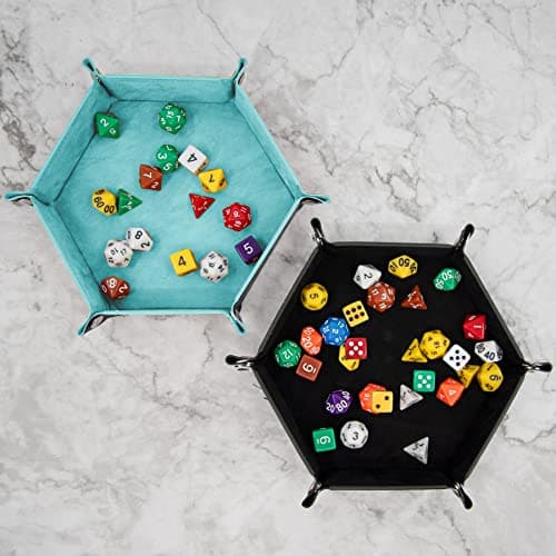 SIQUK 2 Pieces Dice Tray for Dice Games